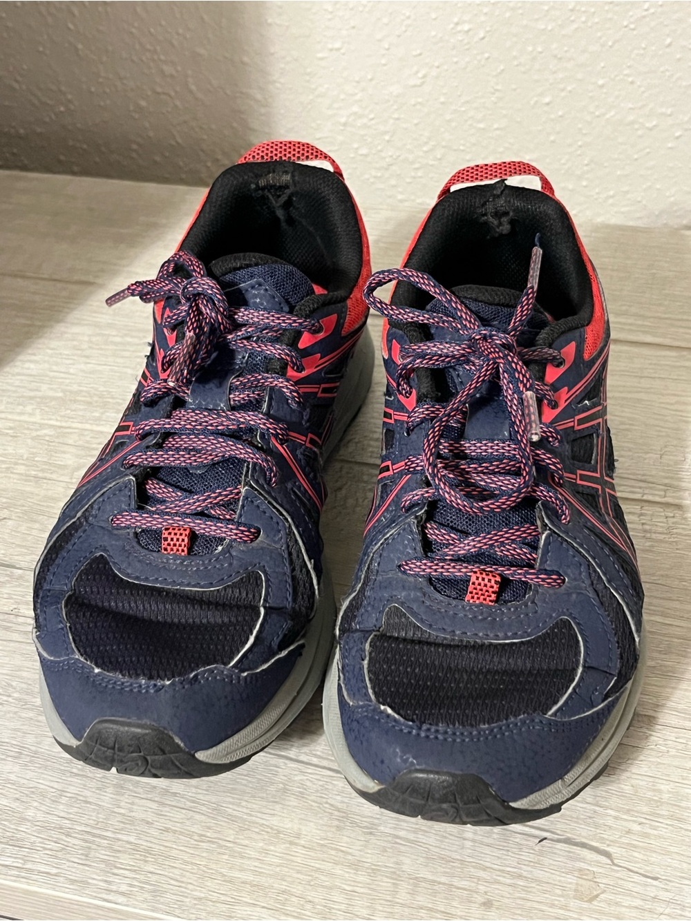 Asics Navy and Pink women’s Running Sneakers